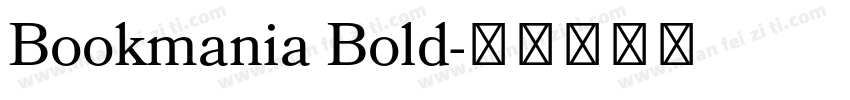 Bookmania Bold字体转换